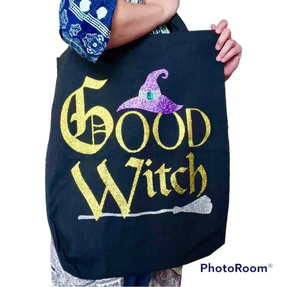 🎃NIB Very large Spellbound Good Witch Bad Witch tote 21x17.5